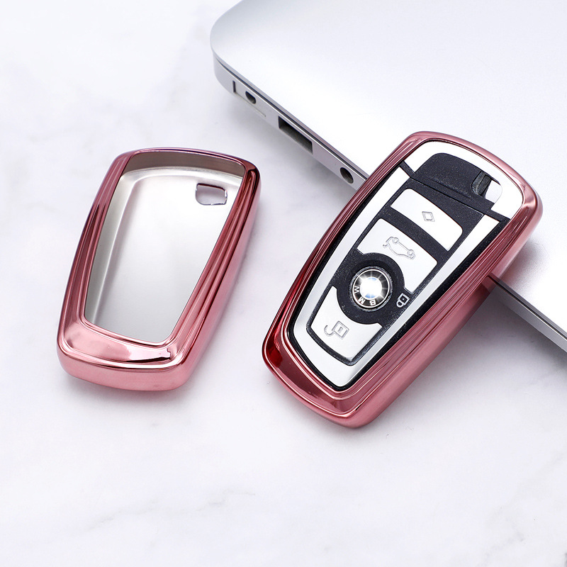 For BMW 5 Series 525li 530 7 Series X2 X1 X5 X6 X3/118i/220i Half Wrap Soft Rubber Key Bag Case