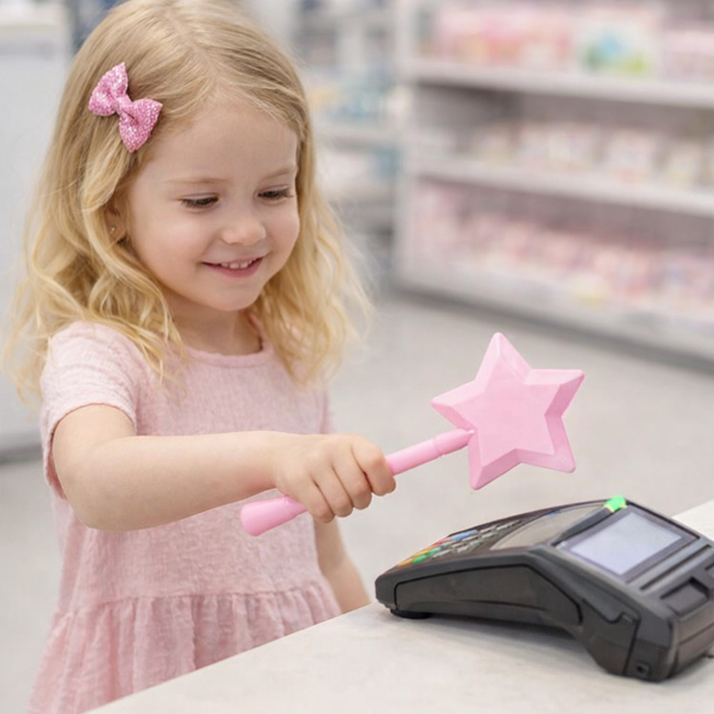 Injection Molded Starry Magic Wand NFC Payment Card Clip Credit Card Wand Non-3D Printed