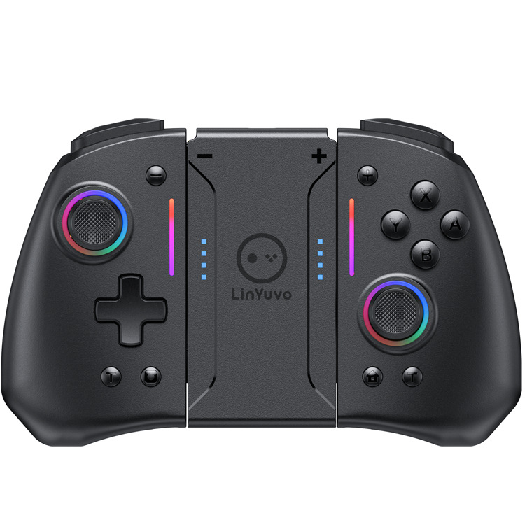 LinYuvo Lianyou switch joy con bluetooth handle colorful RGB light strip back button wireless left and right handle