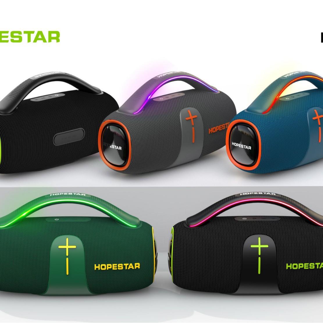 New God of War wireless Bluetooth speaker outdoor waterproof portable heavy bass手提 flashing light camping