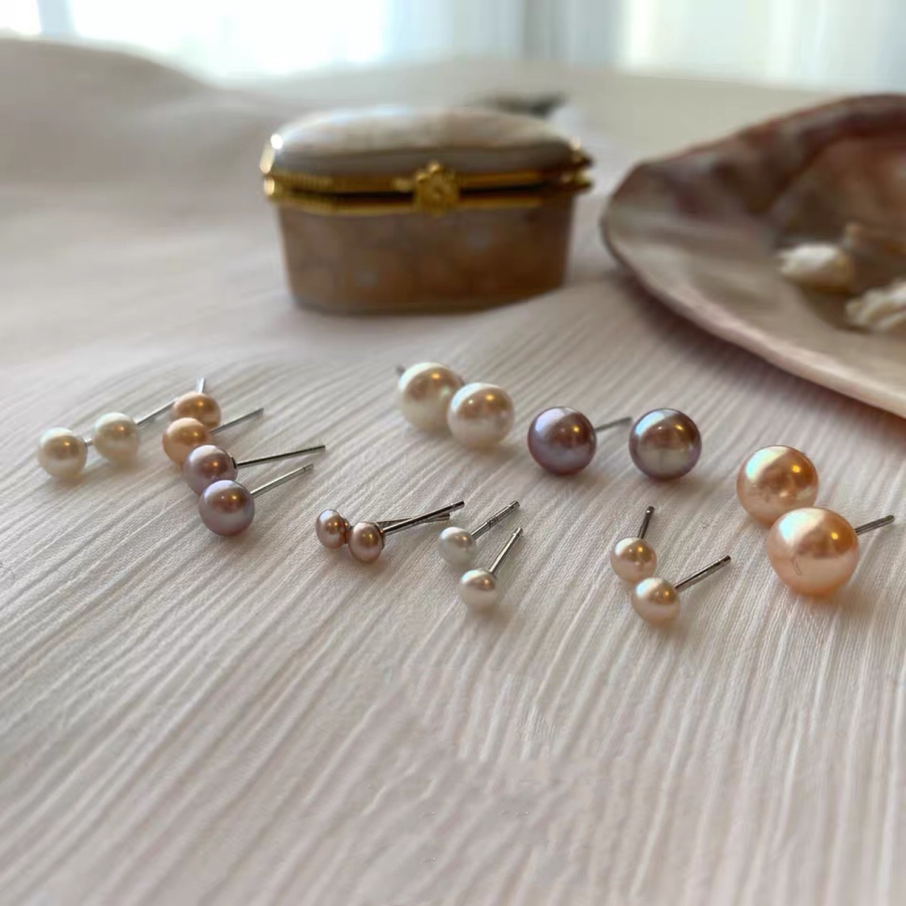 925 silver natural freshwater pearl stud earrings for women 2026 summer new earrings for healing ear holes ear accessories ear pins