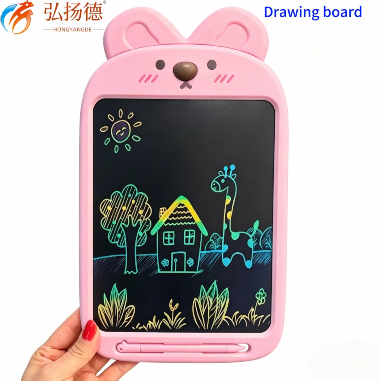 2026 new 10-inch children's graffiti writing board color large drawing board electronic hand-painted board hard card sleeve
