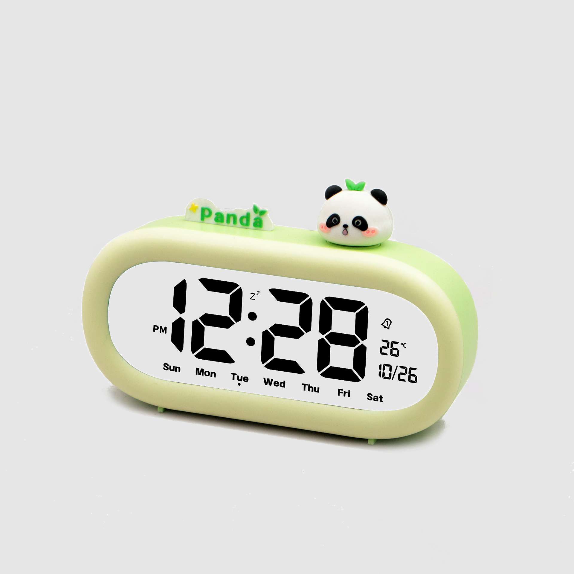 LCD electronic alarm clock bedroom desktop silent student special learning children cartoon alarm clock electronic clock living room