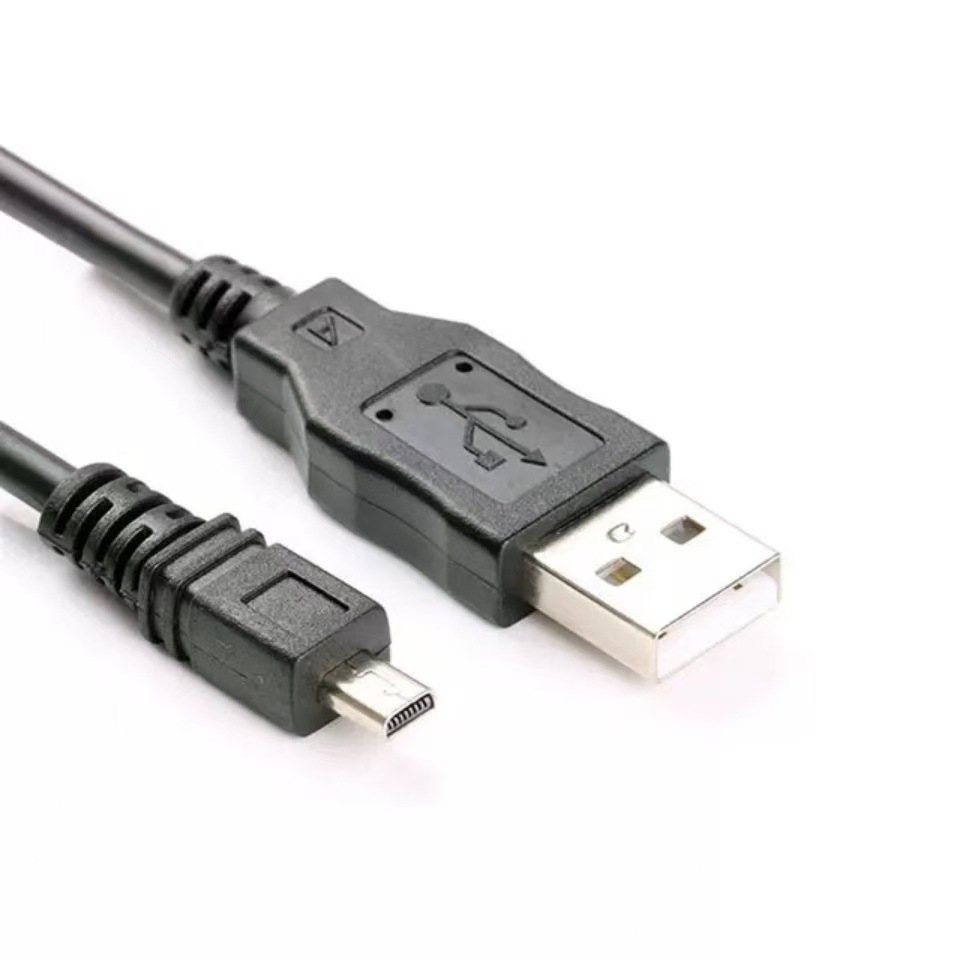 Digital camera phone universal USB to small port 8P8 pin data connection cable charging cable five-core wire