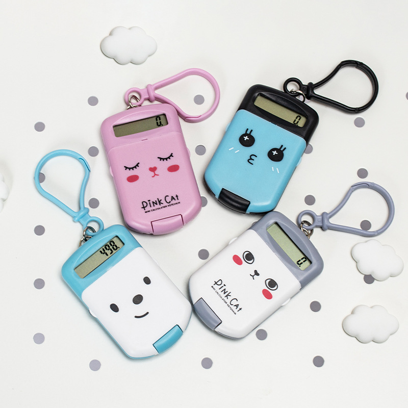 New Mini Calculator Pocket Flip Portable Calculator Cute Student Calculator