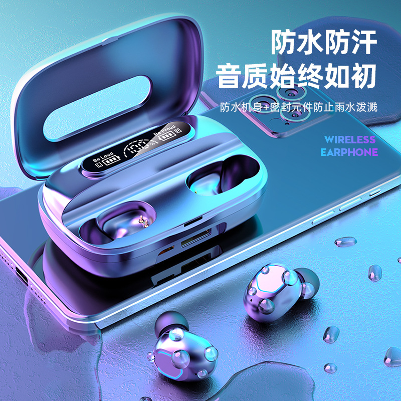 New M22 Wireless Bluetooth Earphone TWS In-Ear Long Battery Life High Sound Quality Huaqiangbei Earphone