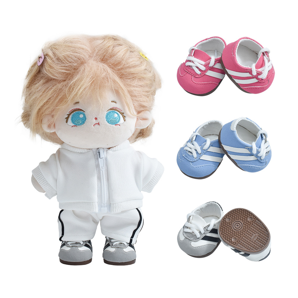 Doll Shoes 20CM Cotton Doll German Training Shoes Chubby Body Standable Times Youth Group Star Doll Clothes Change