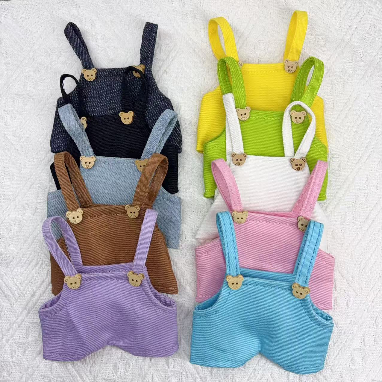 20cm Cotton Doll Clothes Doll Outfit Gate 17cm Floppy Ear Rabbit Plush Toy Doll Twill