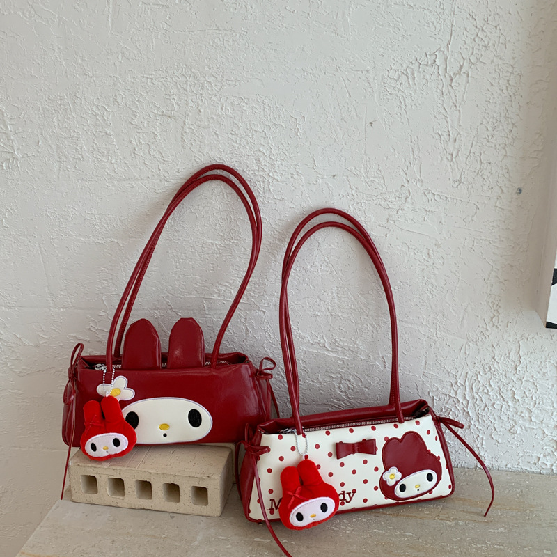 Sweet Melody Armpit Bag 2026 New Polka Dot Handbag Student Daily Single Shoulder Bag