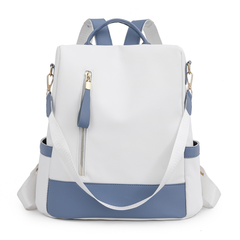 Anti-theft double-shoulder bag women 2025 new Oxford cloth canvas women's backpack travel schoolbag