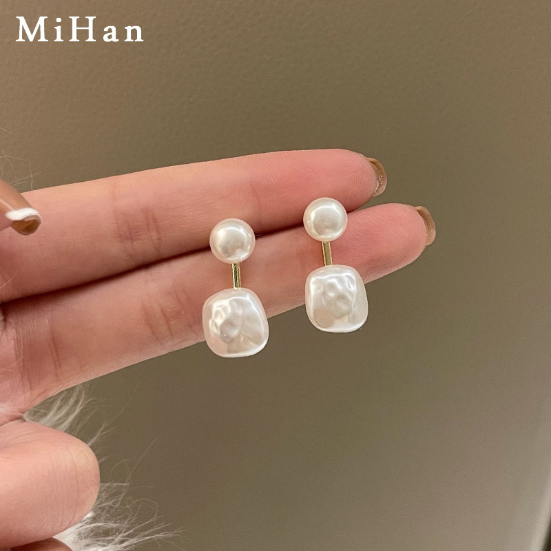 S925 silver needle elegant pearl ear studs earrings for women ear accessories 4599