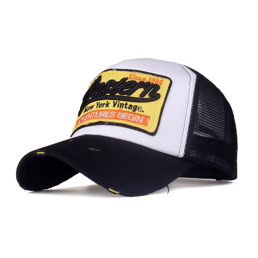 New patch mesh baseball cap for men and women