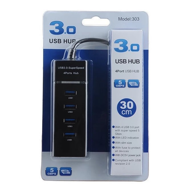 USB3.0 1-to-4 Light Strip Hub Universal Expansion Dock for Computer Laptop High-Speed Transmission Gaming Atmosphere Desk Setup