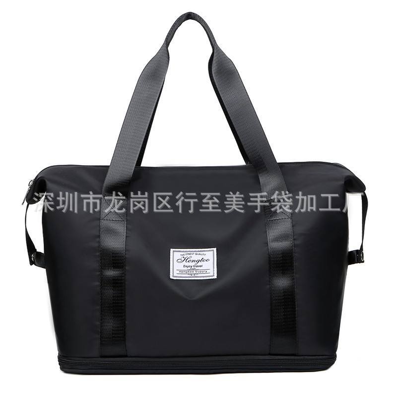Gym wet and dry dual-use nylon duffel bag large capacity waterproof sports travel storage bag notebook bag