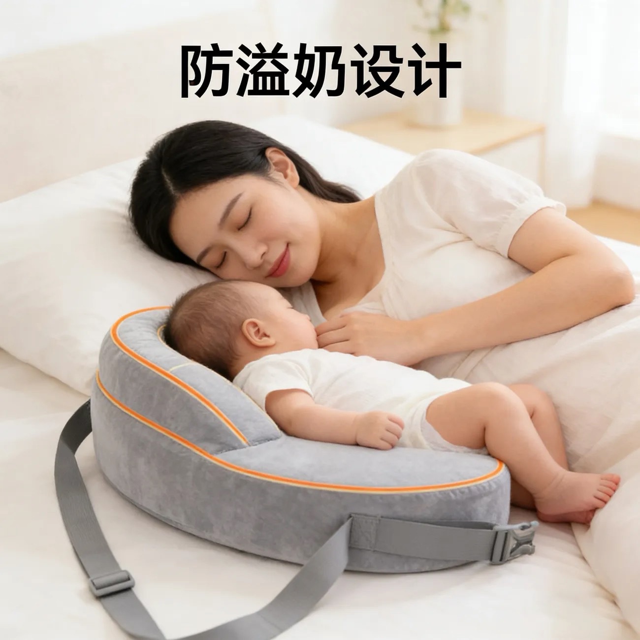 Memory foam pillow core nursing pillow baby pillow feeding pillow multifunctional removable anti-spit up pregnant woman pillow