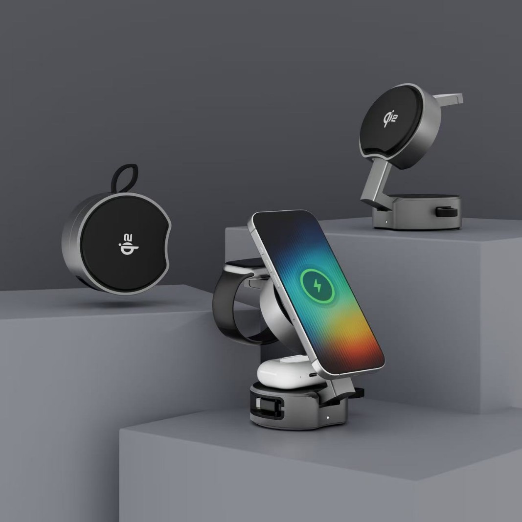 Qi Certified 25W Wireless Charger Fast Charging Overcharge Protection 3-in-1 for Apple Android Multiple Models