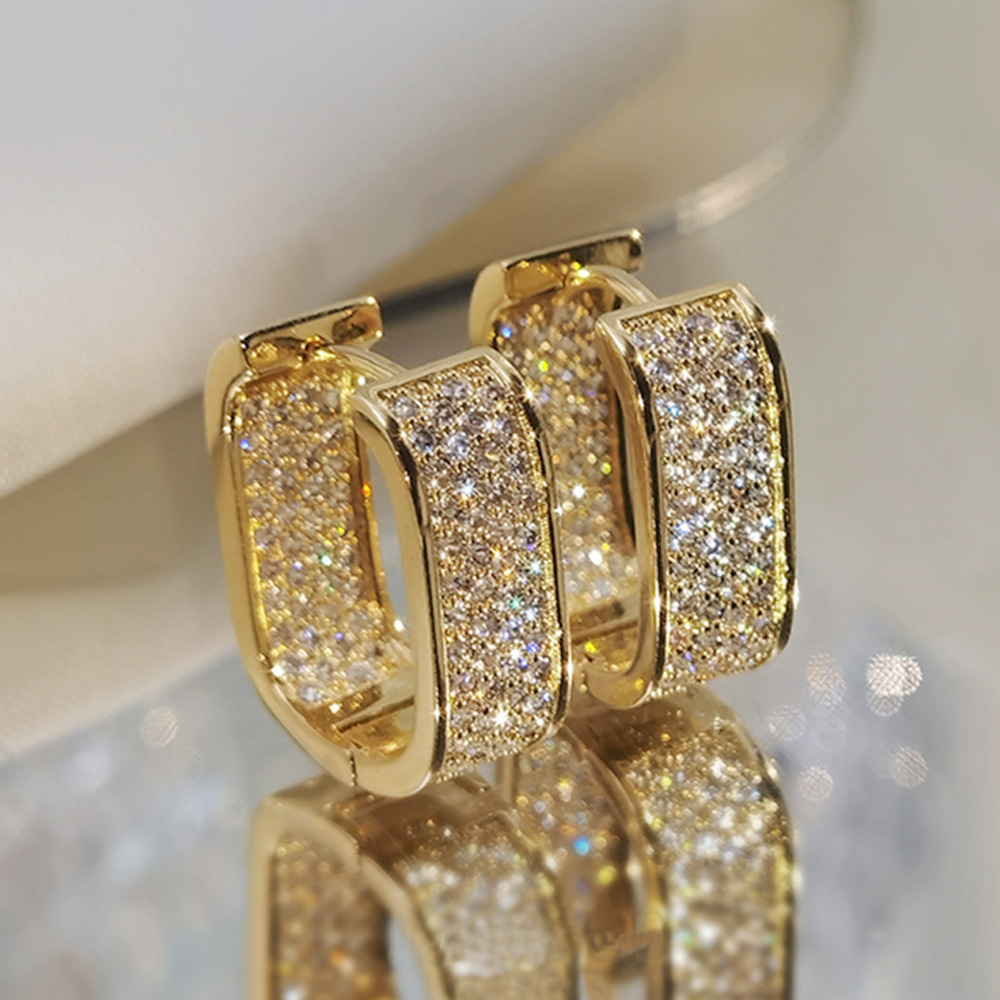 Cao Shi Micro-Set Zircon Ear Cuff Young Women's Earring Jewelry