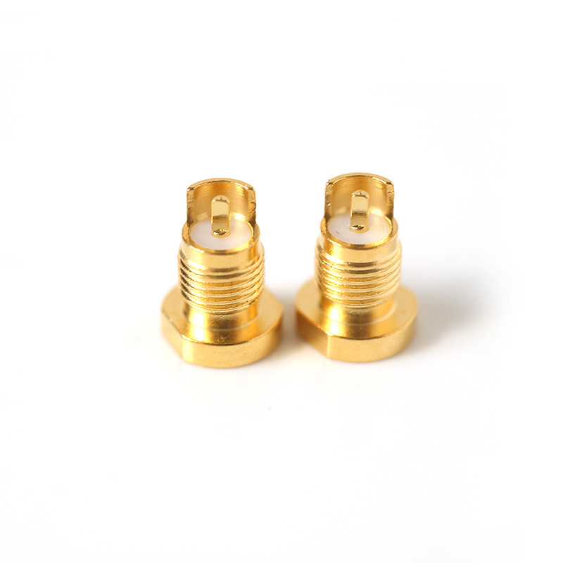 Universal Shure Pin Socket Female MMCX Pure Copper Gold-plated Built-in Thread