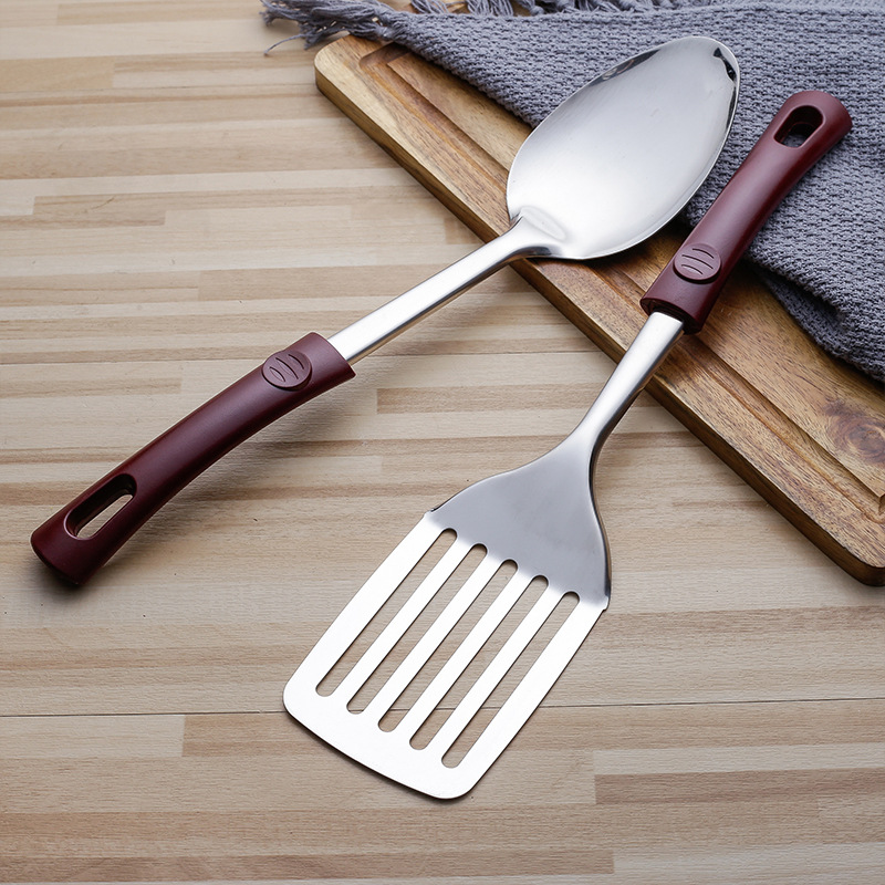 Soup spoon, stainless steel spatula, spoon set, kitchen home kitchenware set, hotel supplies, stir-fry spatula, full set