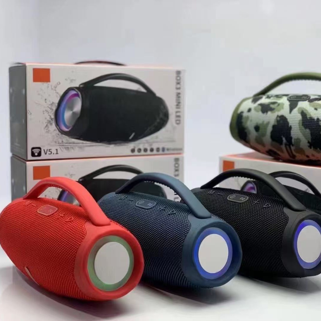 BOX3 MINI Wireless Bluetooth Speaker LED Portable Outdoor Subwoofer