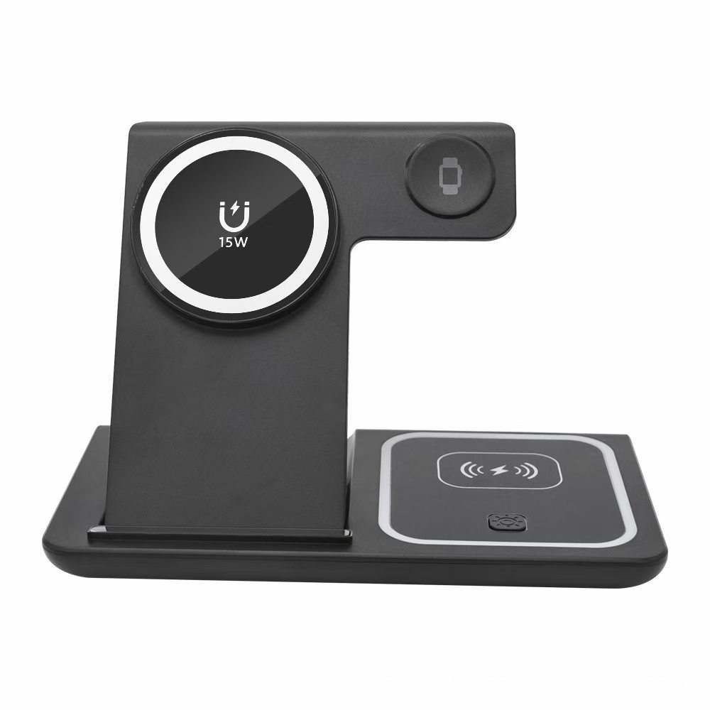 New MagSafe Magnetic Wireless Charger 15W 4-in-1 Foldable Ultra-Thin Desktop Wireless Charging Station