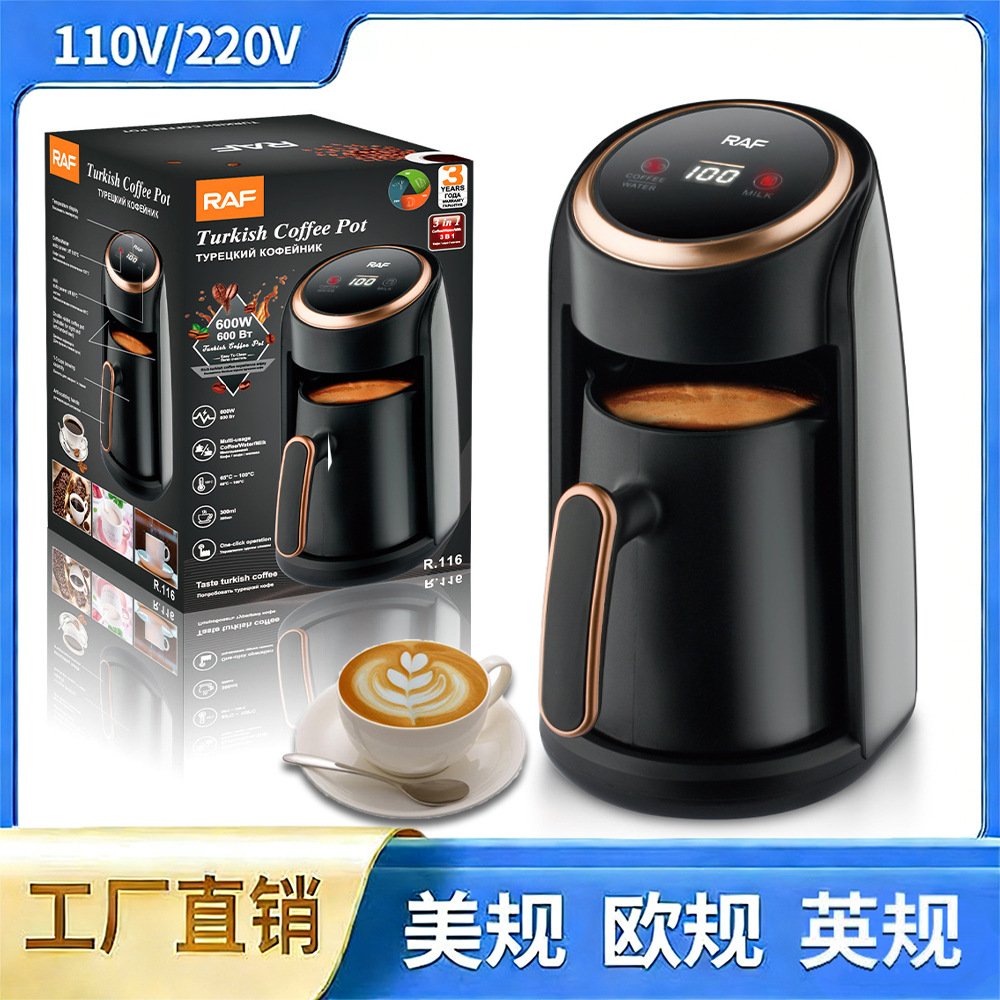 European Standard Italian Coffee Machine Turkish Coffee Pot Visible Tea Maker Milk Warmer High Temperature Resistant Hot Water Kettle