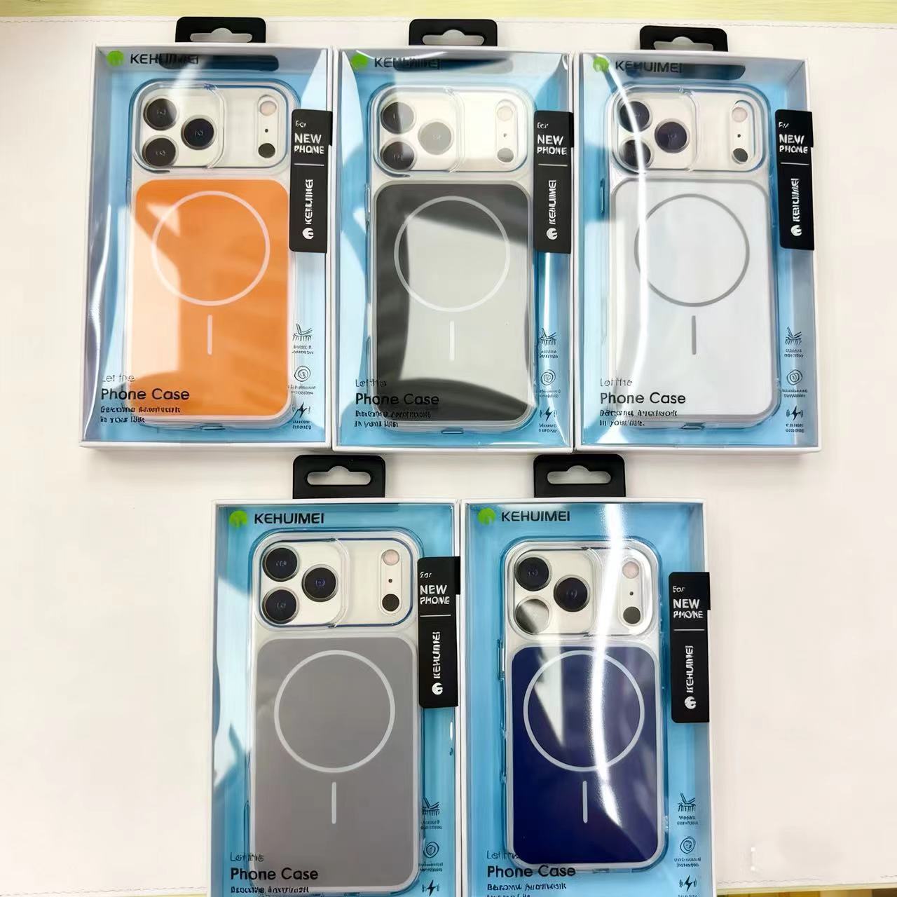 For iPhone 17 Pro Max Contrast Color Dual Layer Magnetic Phone Case Apple 16 Transparent Matte Leica Protective Case