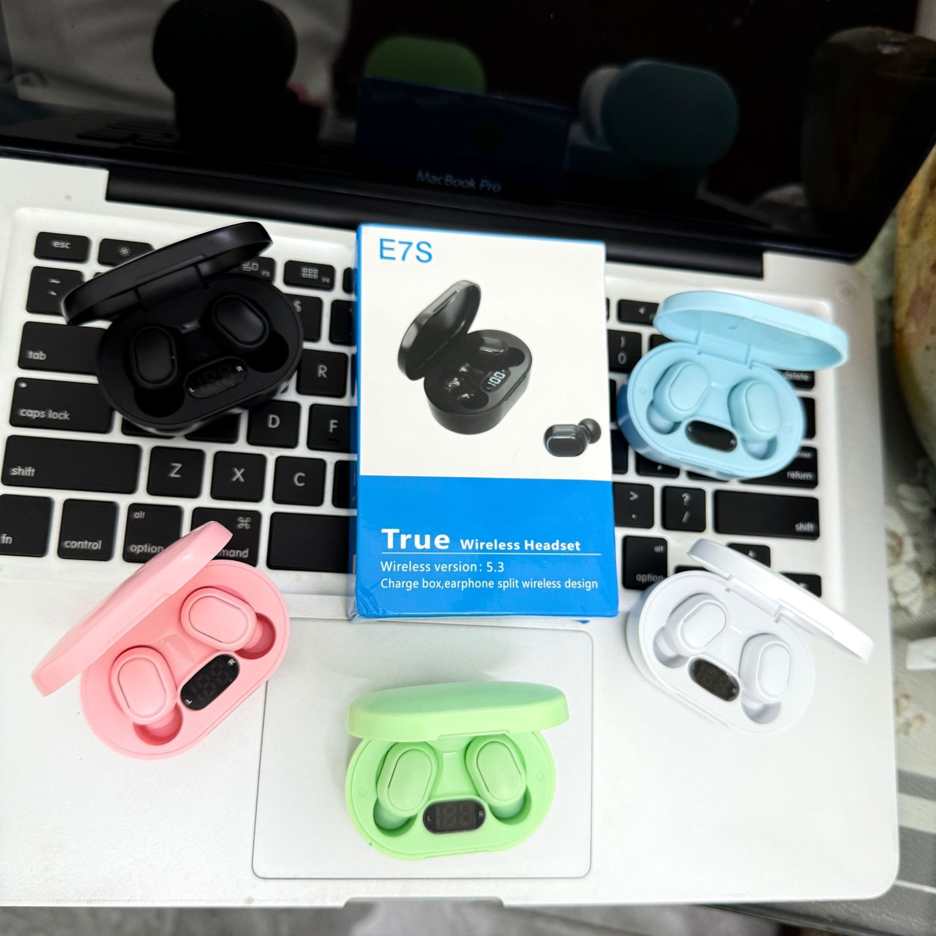 E6s Bluetooth earphone in-ear mini sports earbuds E7s Bluetooth wireless digital display earphone