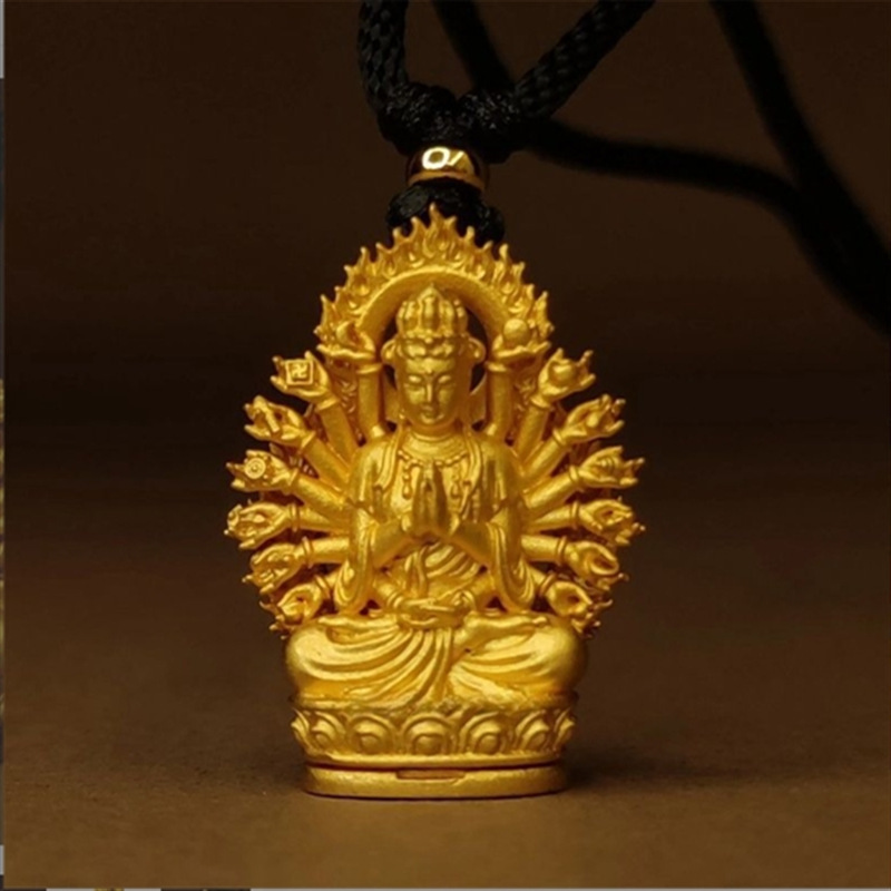 Thousand-hand Guanyin guardian Buddha pendant necklace niche gift jewelry