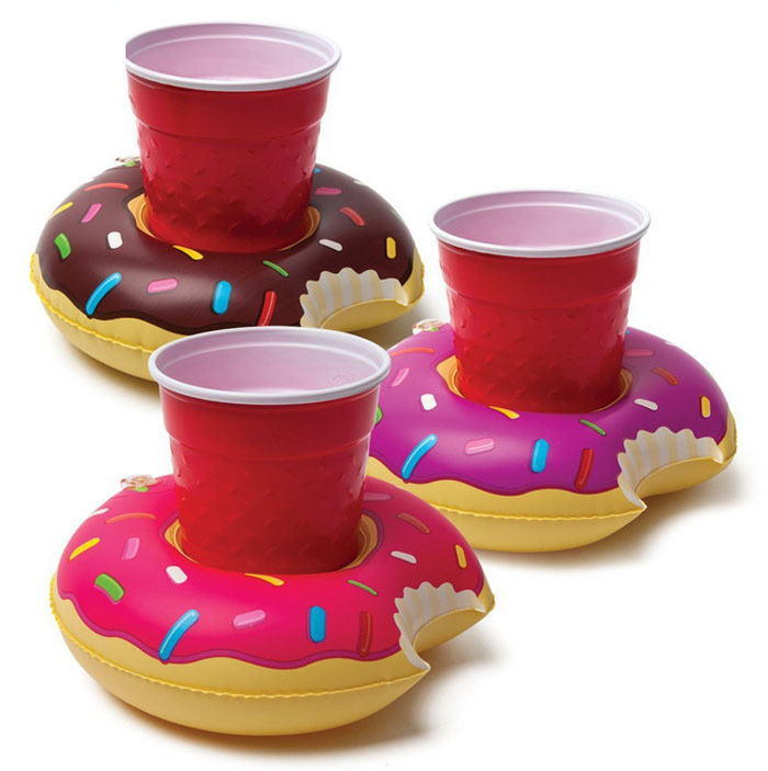 Zhenghui environmentally friendly inflatable children's toy coconut tree coaster donut water cup holder drink pool