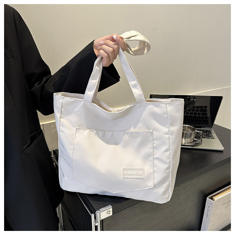 Spring and Summer New Tote Bag Women 2026 Casual Canvas Single Shoulder Bag Student Handbag Shopping Bag