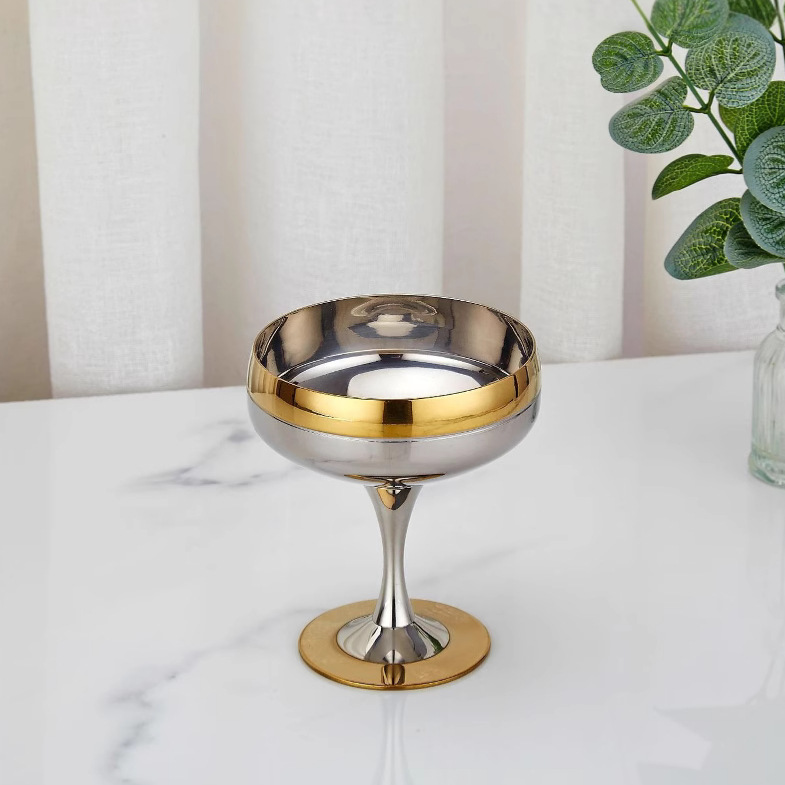 304 Stainless Steel Dessert Cup Ice Cream Cup Sundae Cup Restaurant Cocktail Cup
