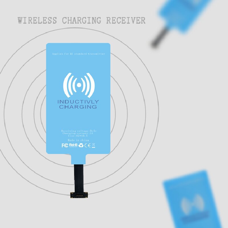 Wireless Charger Receiver Qi Standard for Android Apple and Other Smartphones