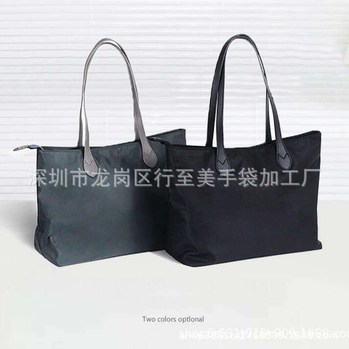 Oxford waterproof zipper laptop nylon shopping bag handbag shoulder bag crossbody travel storage bag