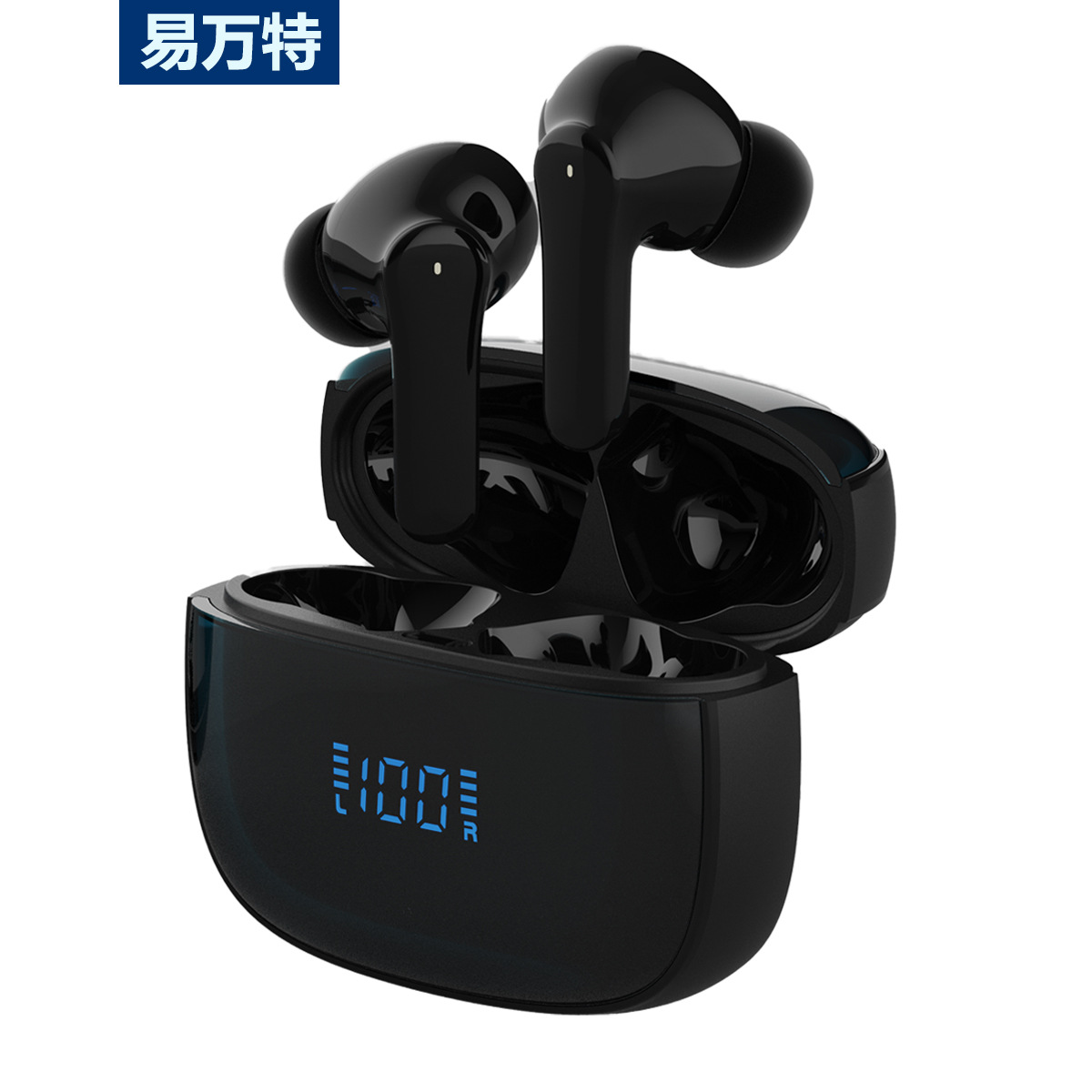 IVANTE Private Mold S18 Wireless Dual-Mic ENC Call Noise Reduction Low Latency Battery Display TWS Bluetooth Headphones