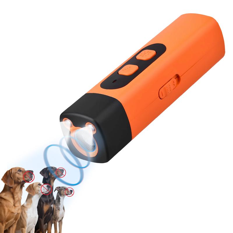 Portable Ultrasonic Dog Training Bark Stopper with LED Flashlight