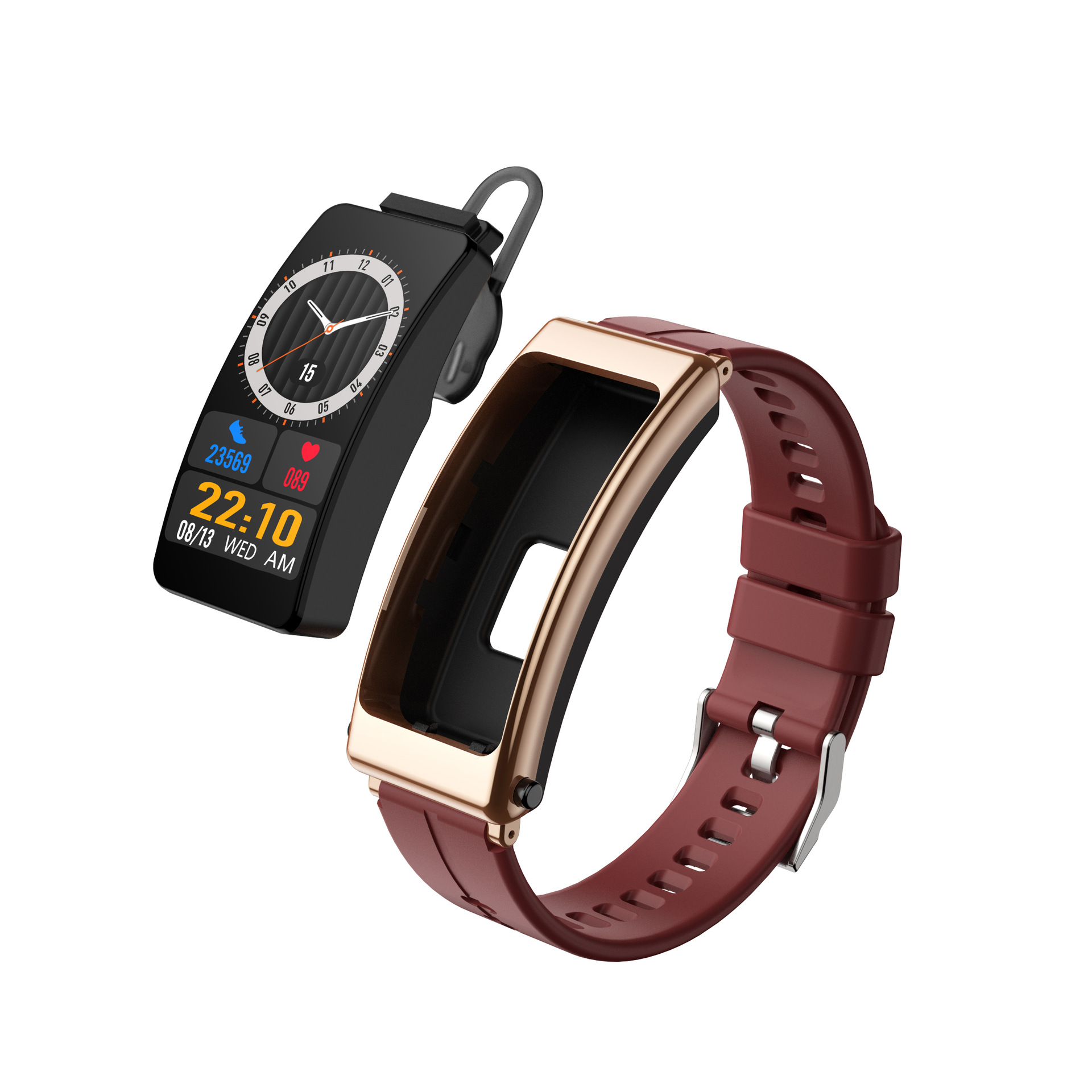 New K13 Earbuds Smart Bracelet 2-in-1 Touch Waterproof Bluetooth Earbuds Music Pedometer Heart Rate Blood Oxygen