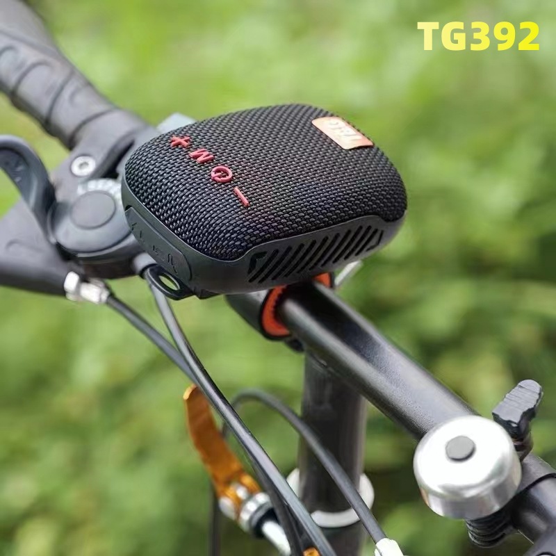 New TG392 Outdoor Cycling Fixed Bracket Heavy Bass Portable Audio Card Mobile TWS Bluetooth Speaker