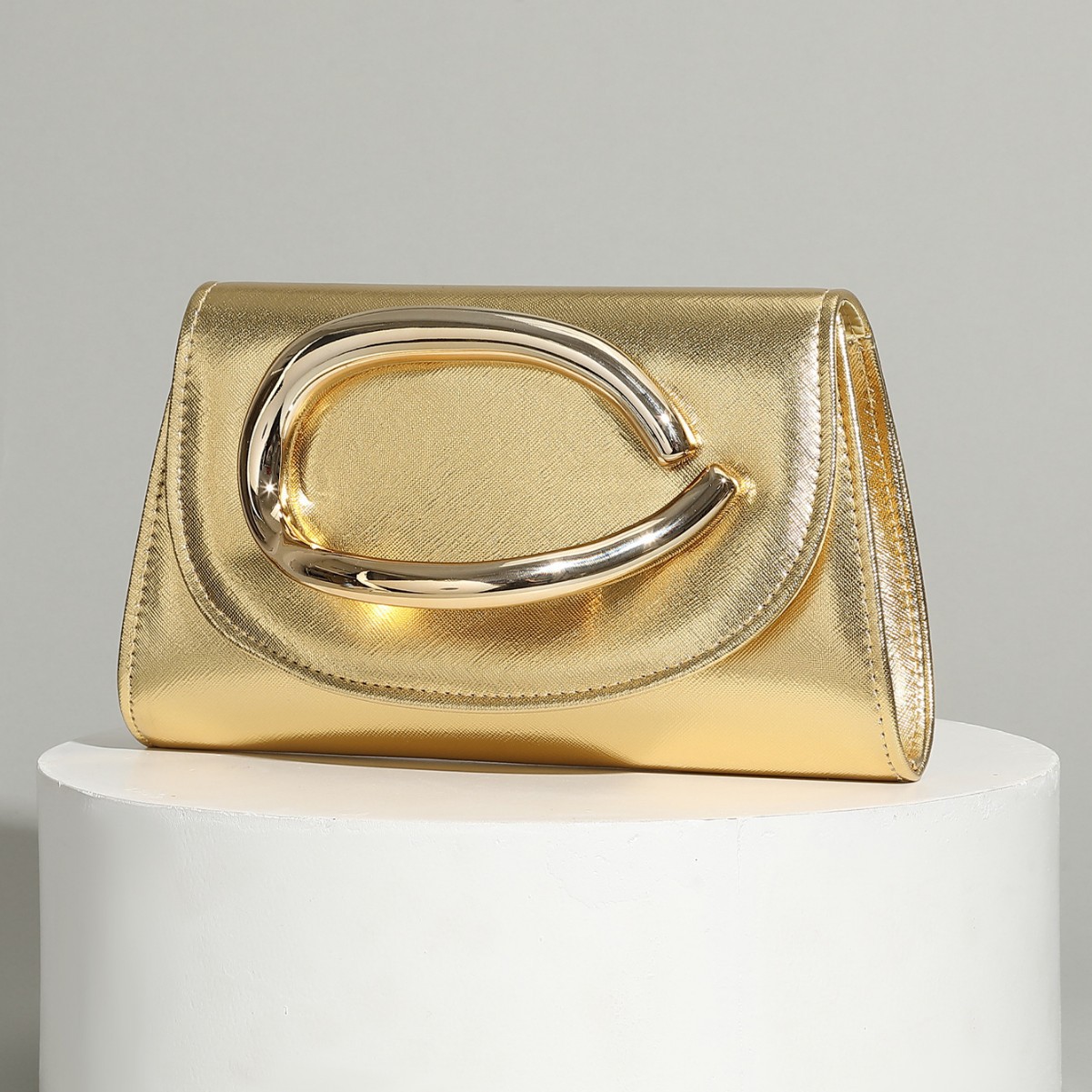 Textured PU Evening Bag 2026 Clutch Bag Women's Bag