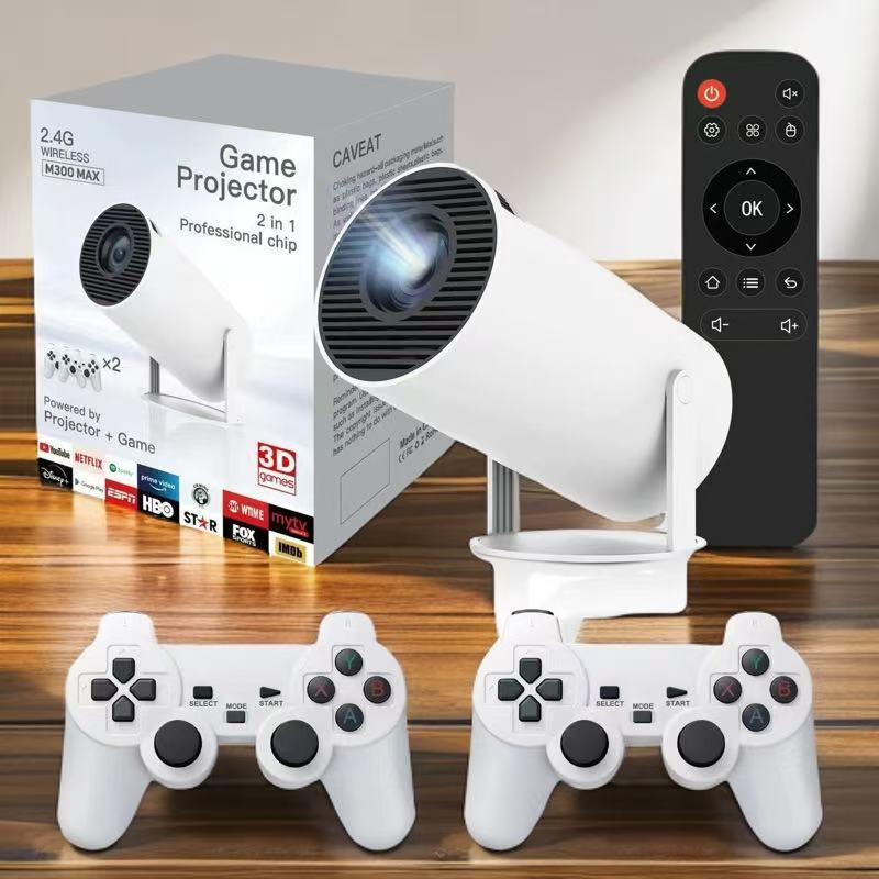 HY300 Game Edition Projector HD Portable Projector Wireless Phone M300Max Projector