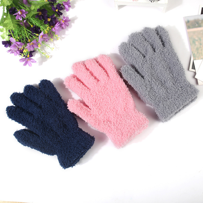 Wenwan Ten-Thousand-Hair Simple Gloves Full Half-Finger Unisex for Walnut Polishing Nano Patina Diamond Polishing Split-Finger