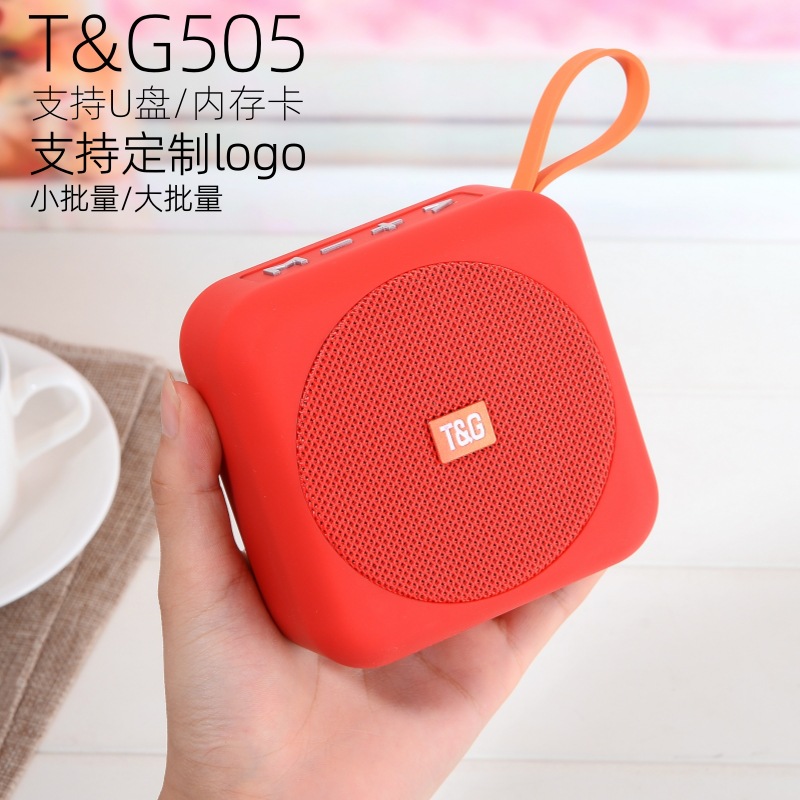 TG505 square Bluetooth speaker portable outdoor手提 waterproof fabric mesh fabric mini small speaker subwoofer