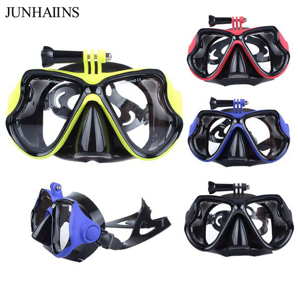 Large frame unisex snorkeling mask silicone waterproof anti-fog equipment adult diving mask with camera free diving