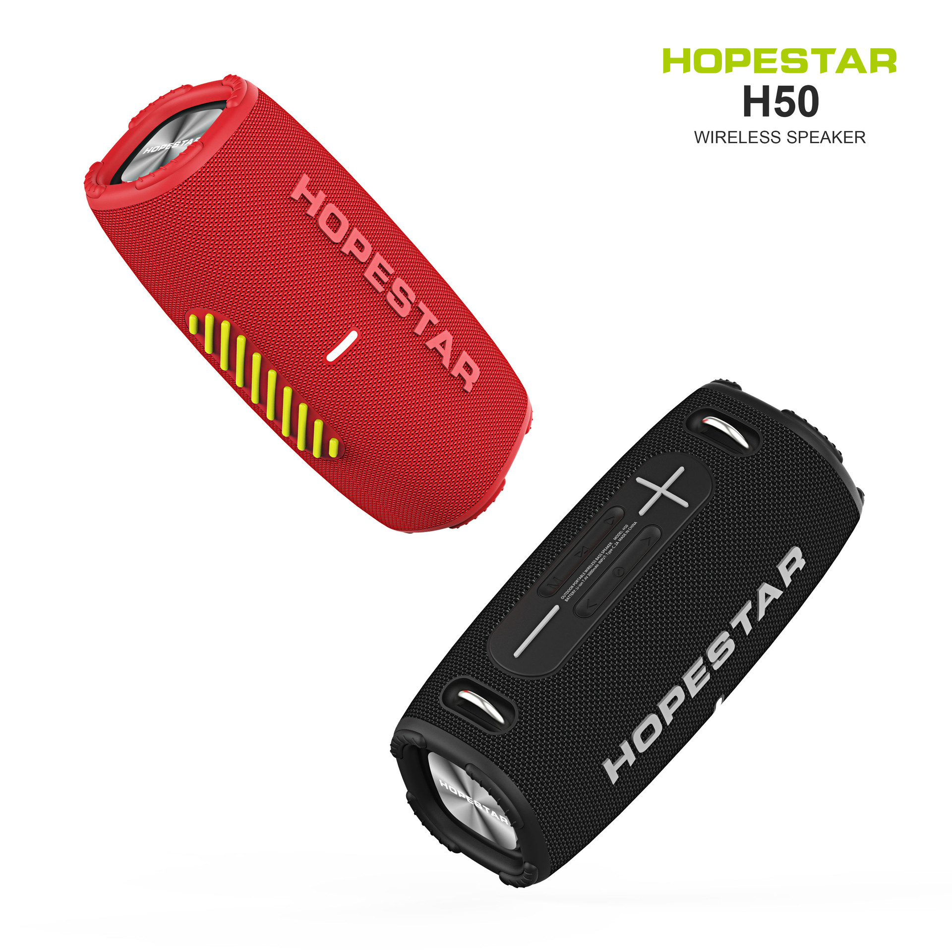 HOPESTAR H50 wireless Bluetooth speaker outdoor portable waterproof shoulder strap TWS card FM audio