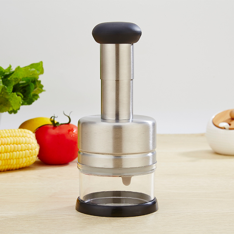Stainless Steel Chopper Knife Garlic Mincer Manual Crushed Garlic Chopper Ginger Scallion Kitchen Supplies Garlic Crusher