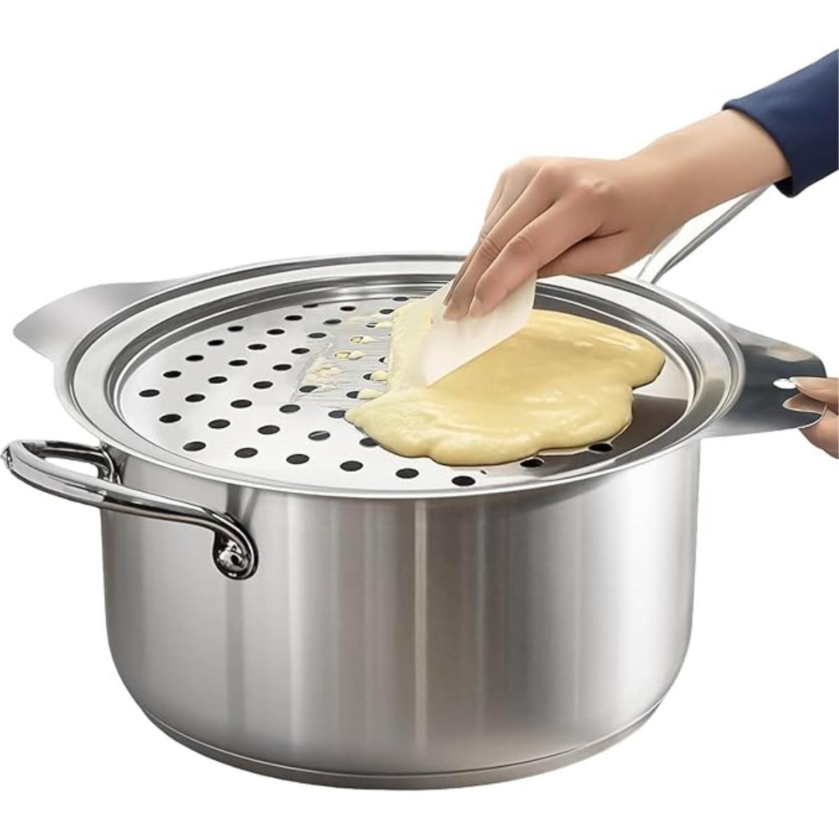 Stainless Steel Thickened Pasta Maker Household Cold Fish Drain Water Board Vermicelli Gnocchi Noodle Tool