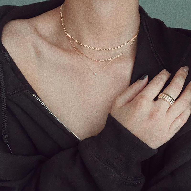 Ring women simple plain ring sense index finger ring new