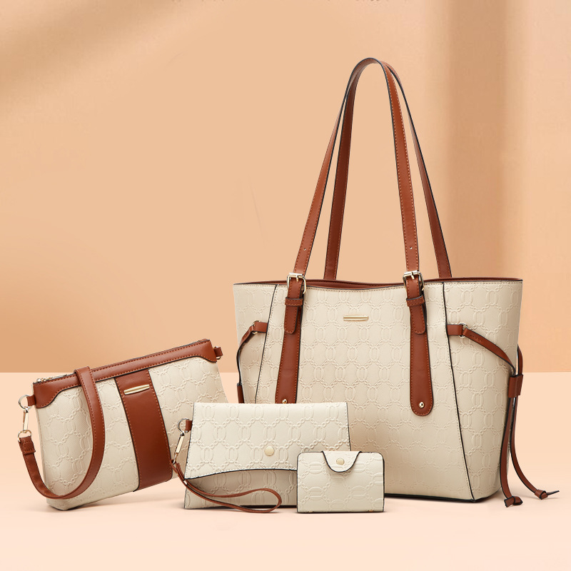 2026 autumn winter four-piece set new shoulder crossbody bag large capacity tote mother-child bag four-piece set bag