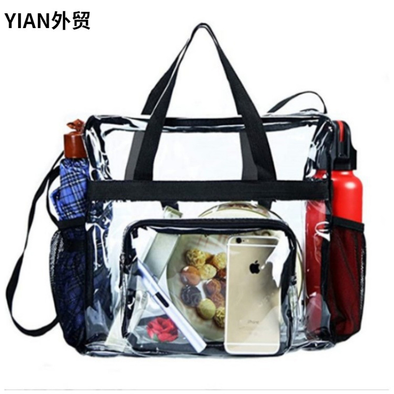 New Large Capacity Transparent Bag Handbag Travel Bag Cold-proof PVC Toiletry Bag