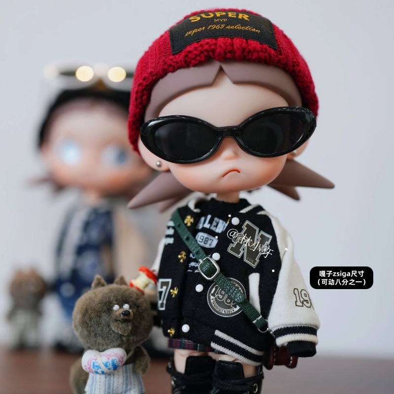 Gazi Sister zsiga Labubu doll clothes 'Yearning Place' movable doll clothes baseball jacket outfit change